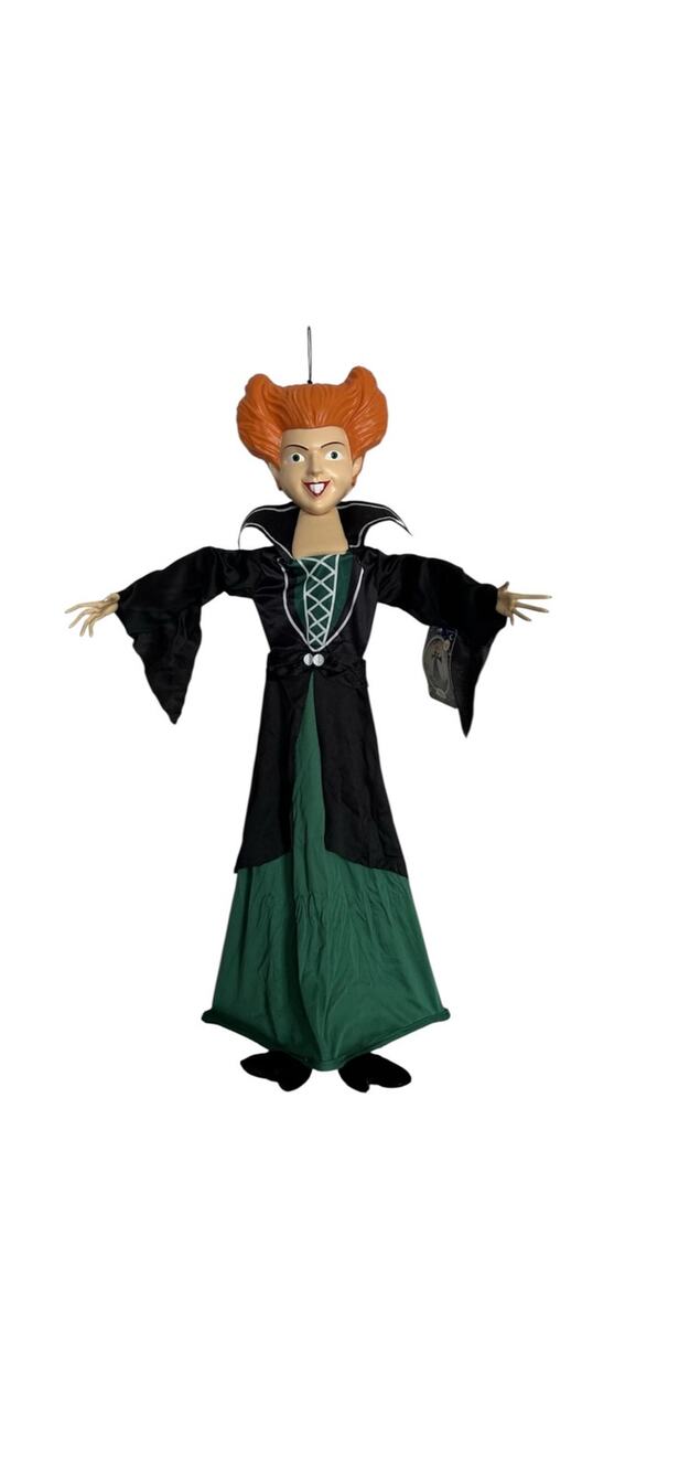 Hocus Pocus Winnifred Sanderson Posable Disney Halloween hanging Decoration 36"
